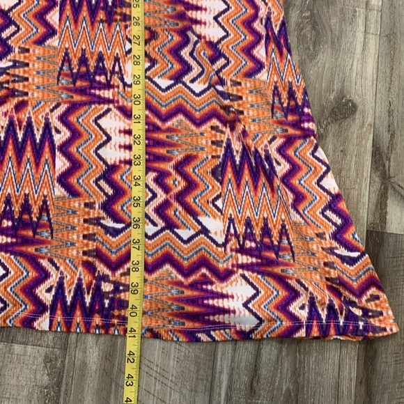 Lilly Star Geometric Maxi Skirt Pull On Large - Picture 6 of 7